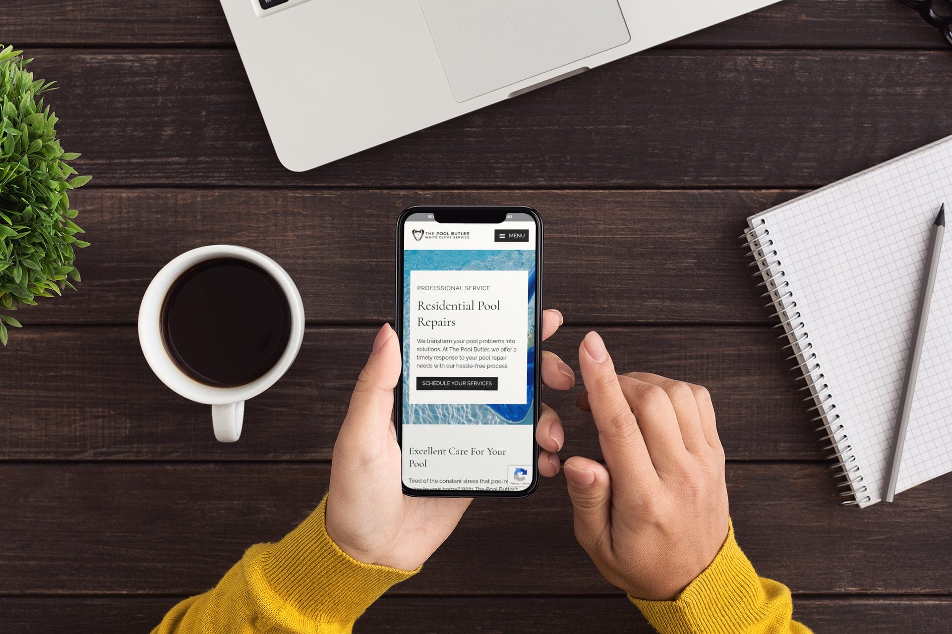 The Pool Butler: Example Of Pool Website Marketing